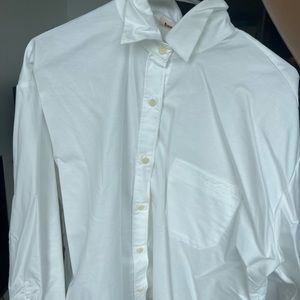 Djerf Avenue Breezy Shirt White Size Small